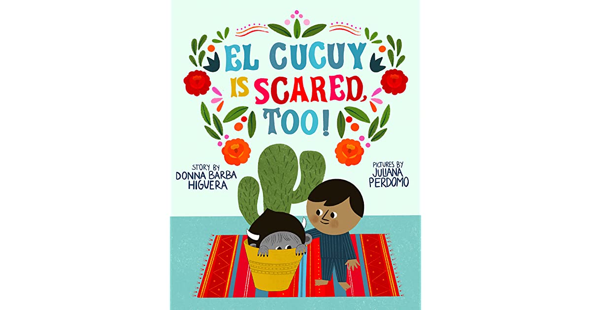 cactus and little boy with flowers on book covers